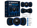 Mini Massager for Pain Relief, Portable Electric Body Massager Machine, EMS Muscle Stimulator,Butterfly Back Neck Shoulder Massager for Body Pain Relief,Compact Travel Massager (Blue, Medium)
